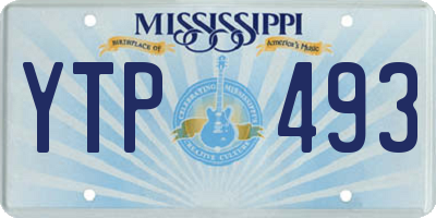 MS license plate YTP493