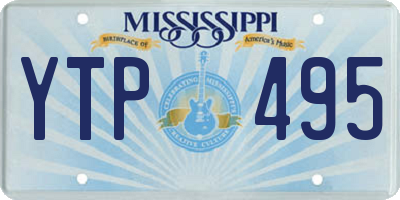 MS license plate YTP495