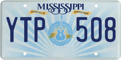 MS license plate YTP508