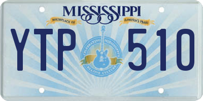 MS license plate YTP510
