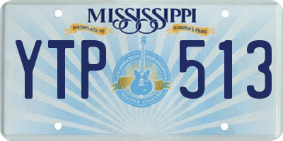 MS license plate YTP513