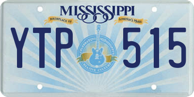 MS license plate YTP515