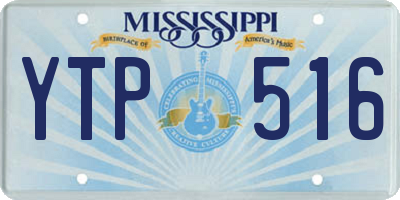 MS license plate YTP516