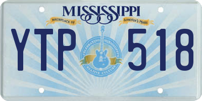 MS license plate YTP518