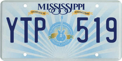MS license plate YTP519