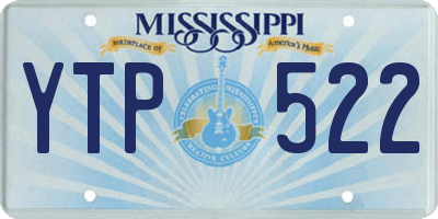 MS license plate YTP522