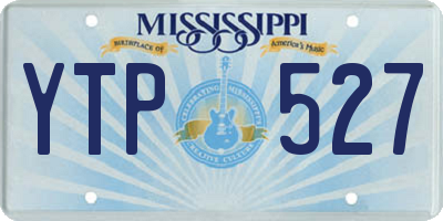 MS license plate YTP527