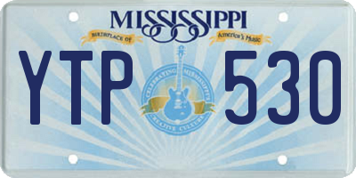 MS license plate YTP530