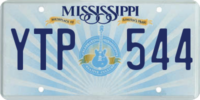 MS license plate YTP544