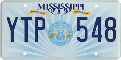 MS license plate YTP548