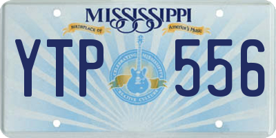 MS license plate YTP556