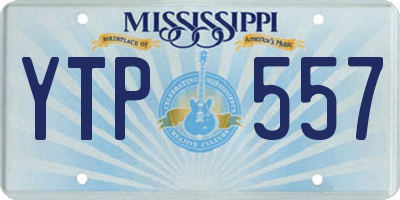MS license plate YTP557