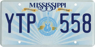 MS license plate YTP558