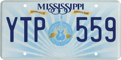 MS license plate YTP559