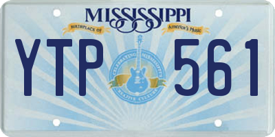 MS license plate YTP561