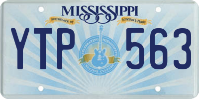 MS license plate YTP563