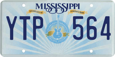 MS license plate YTP564