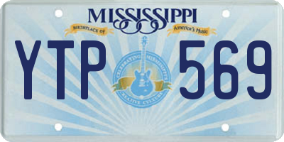 MS license plate YTP569