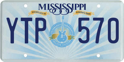 MS license plate YTP570