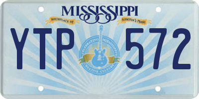 MS license plate YTP572