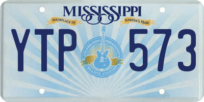 MS license plate YTP573