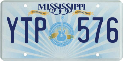 MS license plate YTP576
