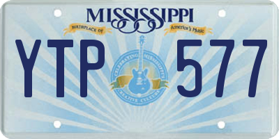 MS license plate YTP577