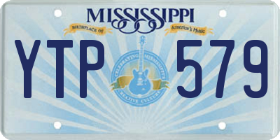 MS license plate YTP579