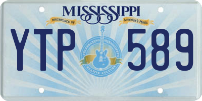 MS license plate YTP589