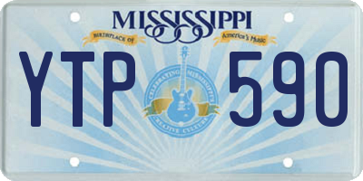 MS license plate YTP590