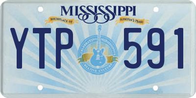 MS license plate YTP591