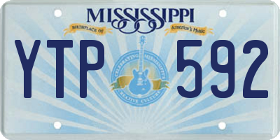 MS license plate YTP592