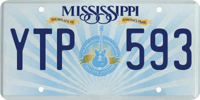 MS license plate YTP593
