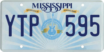 MS license plate YTP595