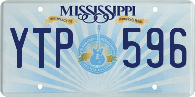 MS license plate YTP596