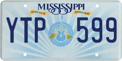 MS license plate YTP599