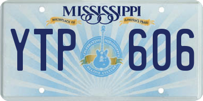 MS license plate YTP606