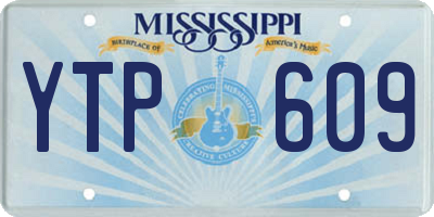 MS license plate YTP609