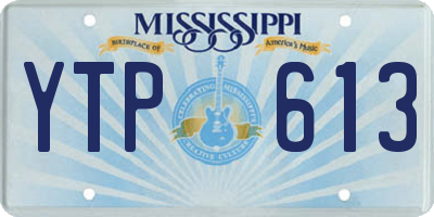 MS license plate YTP613