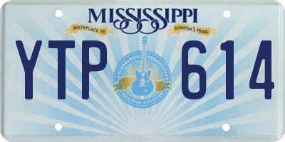 MS license plate YTP614