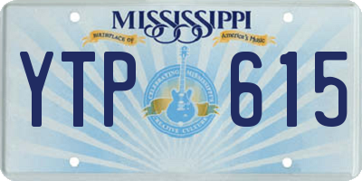 MS license plate YTP615