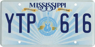 MS license plate YTP616