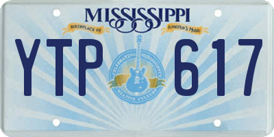 MS license plate YTP617