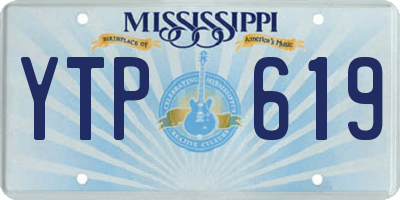 MS license plate YTP619