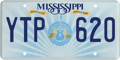 MS license plate YTP620