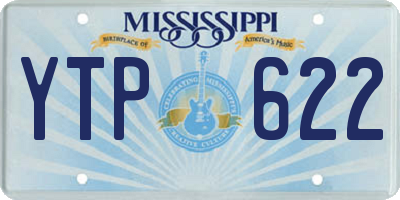 MS license plate YTP622