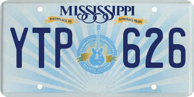 MS license plate YTP626