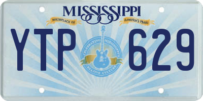 MS license plate YTP629