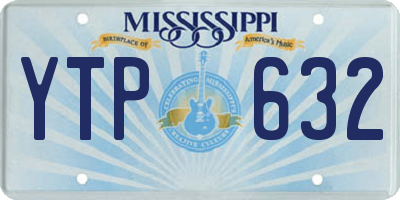MS license plate YTP632
