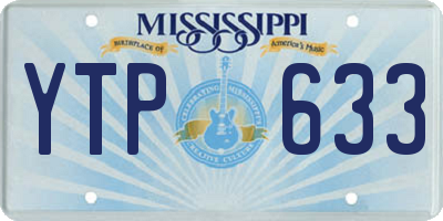 MS license plate YTP633